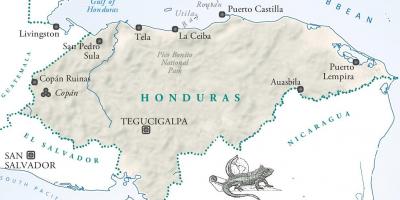 Mapa la ceiba, Honduras