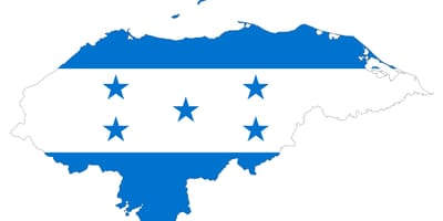 Mapa Honduras vlajky