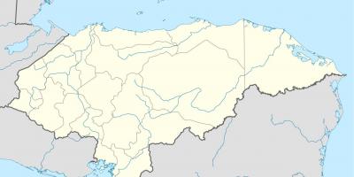 Mapa ukazuje Honduras