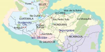 Mapa mosquitia v Hondurasu